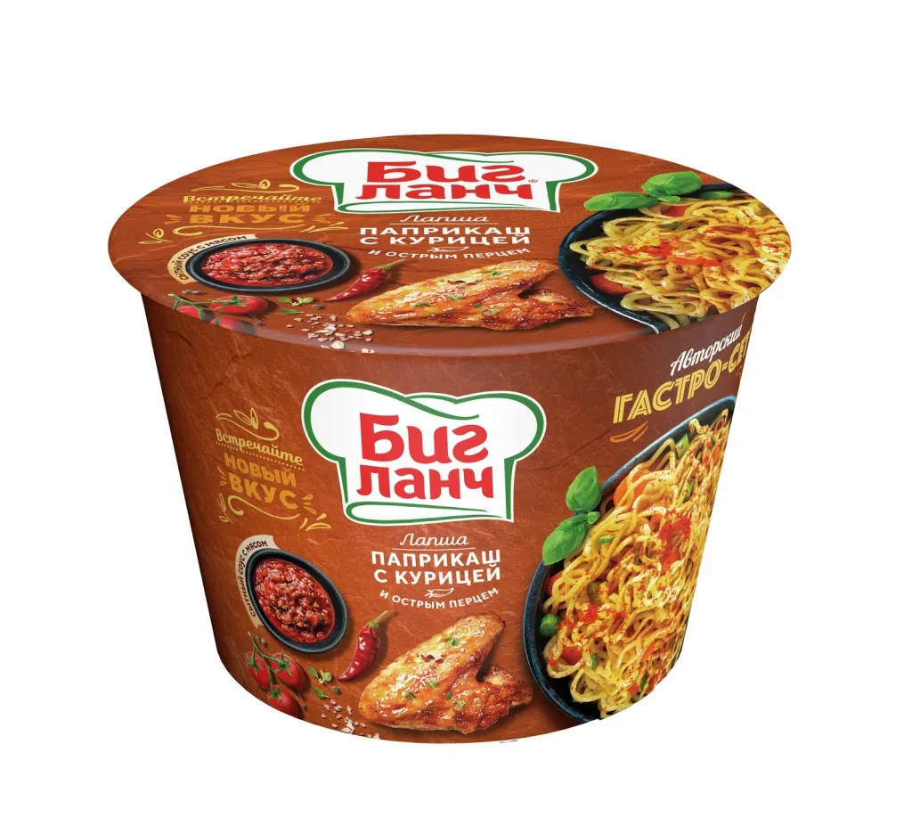 Лапша БИГ ЛАНЧ ведро  Паприкаш 90 г