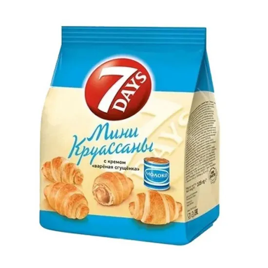Круассаны мини 7DAYS 200г Вареная сгущенка