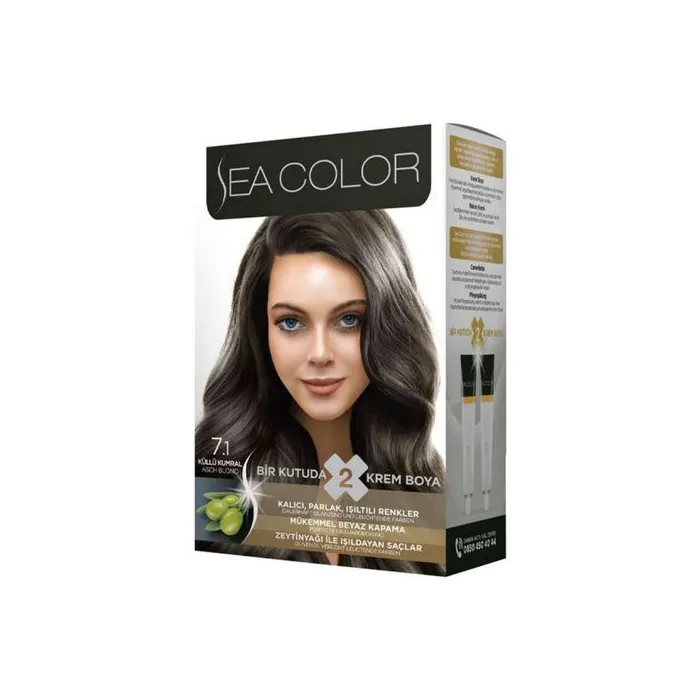 Краска для волос Sea Color Hair Dve Kit 7,1 Пепельно Русый