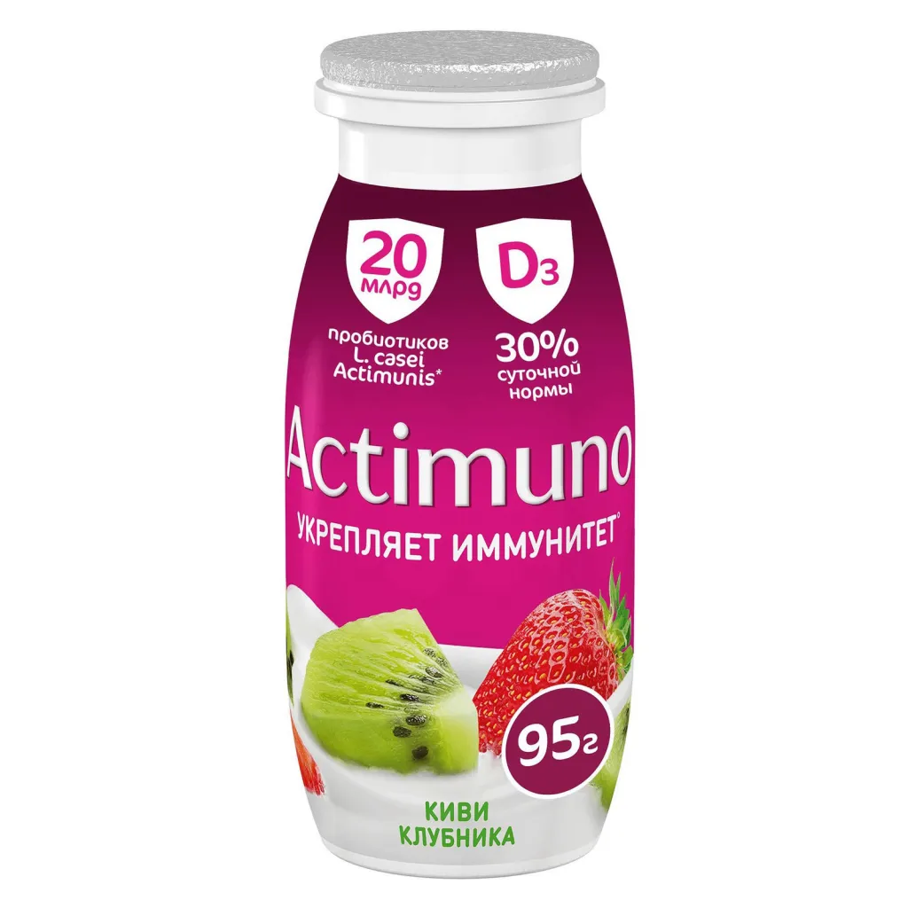 Йогурт Actimuno киви клубника 95г