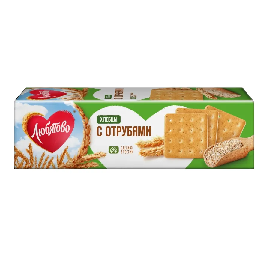 Хлебцы Любятово с отрубями 185г