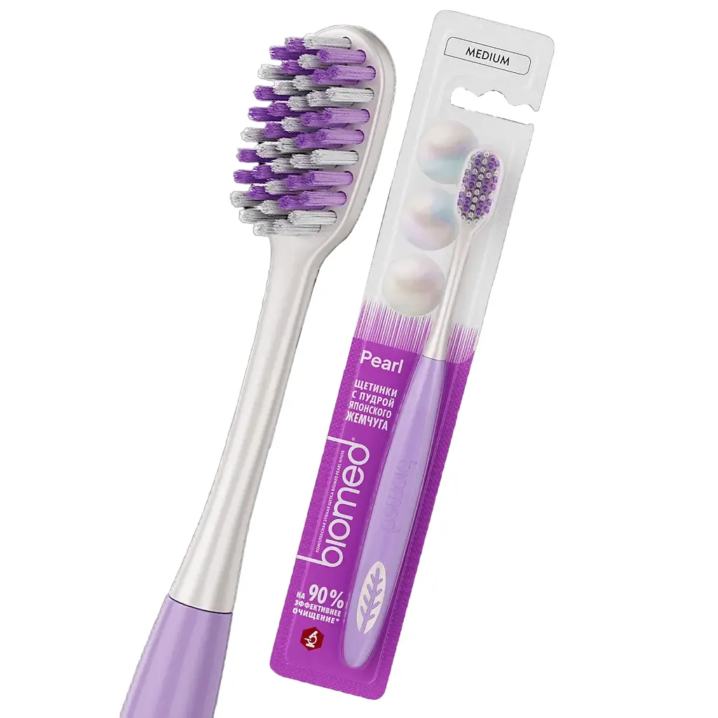 Зубная щетка Биомед Pearl White Medium