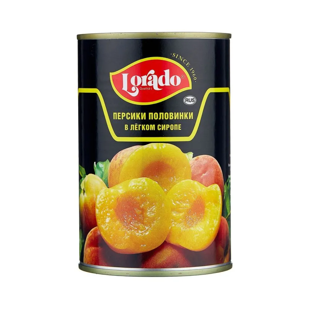 Персики Lorado половинки ж/б 425мл