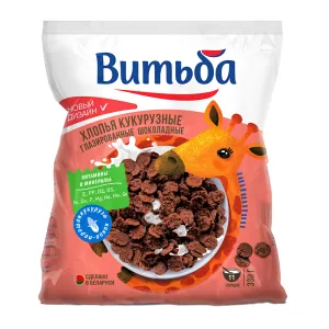 Хлопья Витьба кукурузные глазированные вкус шоколада 330г