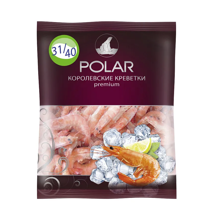 Креветки Polar 31/40 Королевские в панцире в/м