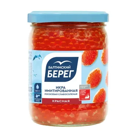Икра Балтийский Берег красная аналоговая ст/б 480г