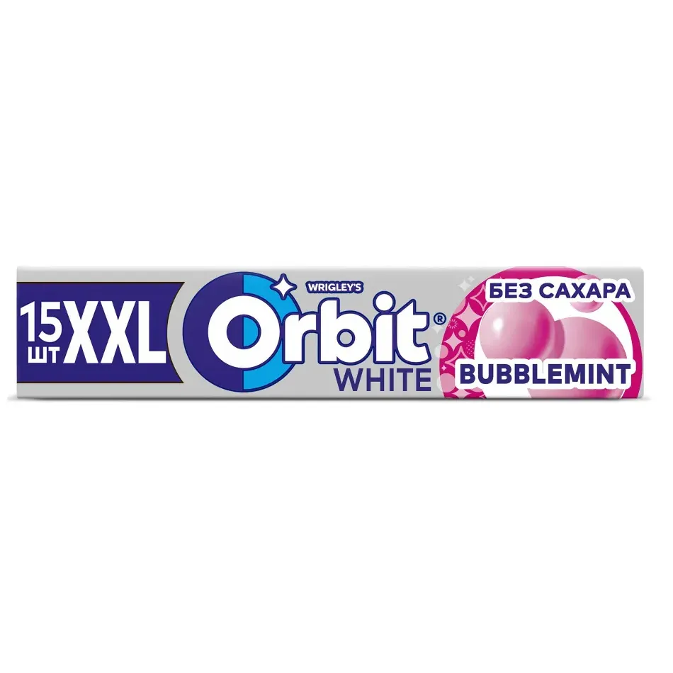 Жевательная резинка Orbit XXL Bubblemint 20.4г