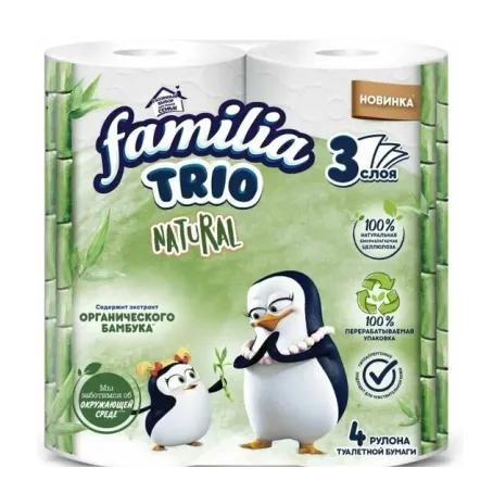 Туалетная бумага Familia Trio 3сл 4рул