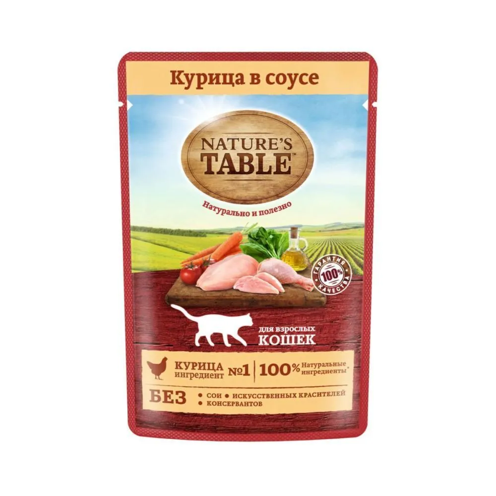 Корм Nature's Table Курица в соусе 85 г