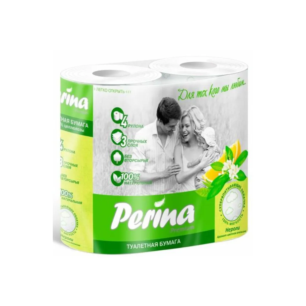 Туалетная бумага PERINA Neroli  3 сл.-4 шт.