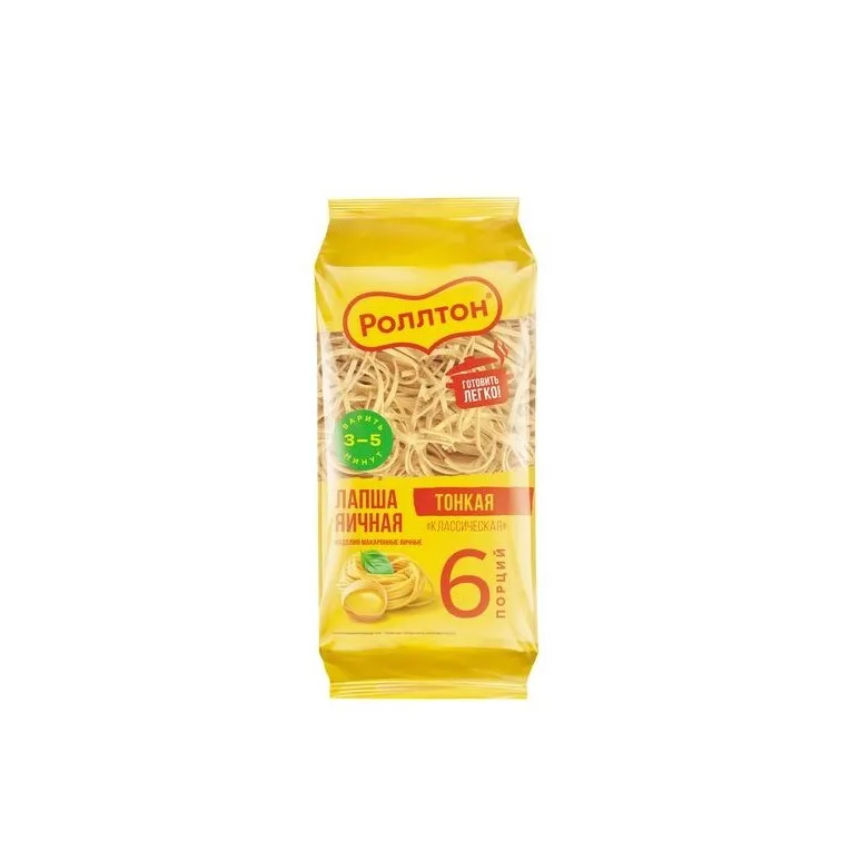 Макароны Роллтон Лапша яичная классическая 400г