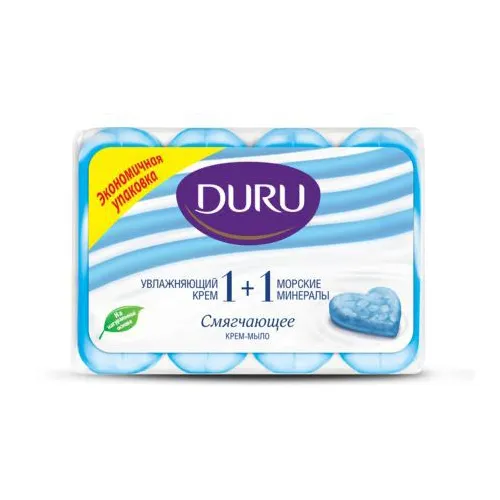 Мыло DURU 1+1 Морские минералы 4*80г