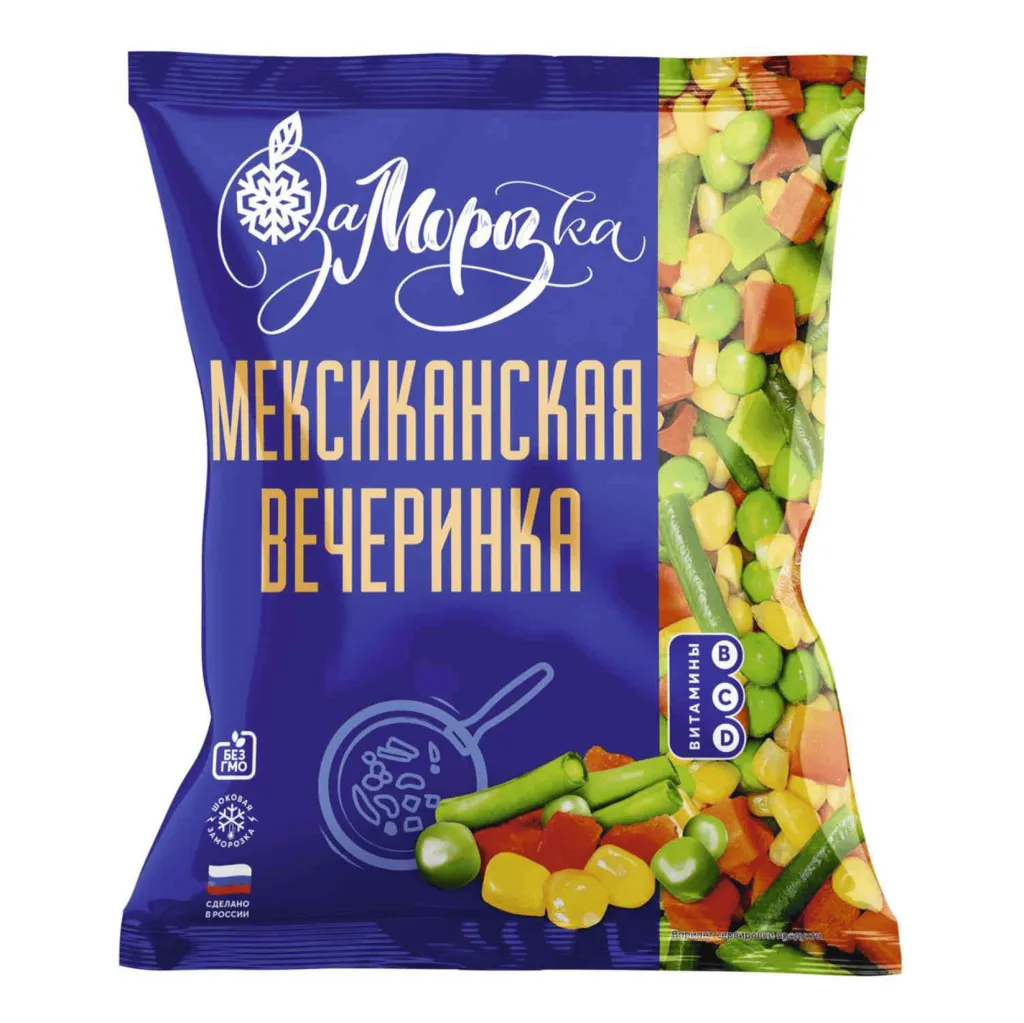 Смесь овощная Заморозка Мексиканская Вечеринка 400г