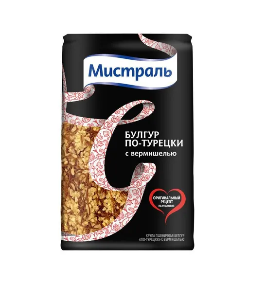Крупа Мистраль пшеничная Булгур по-турецки с вермишелью 500 г