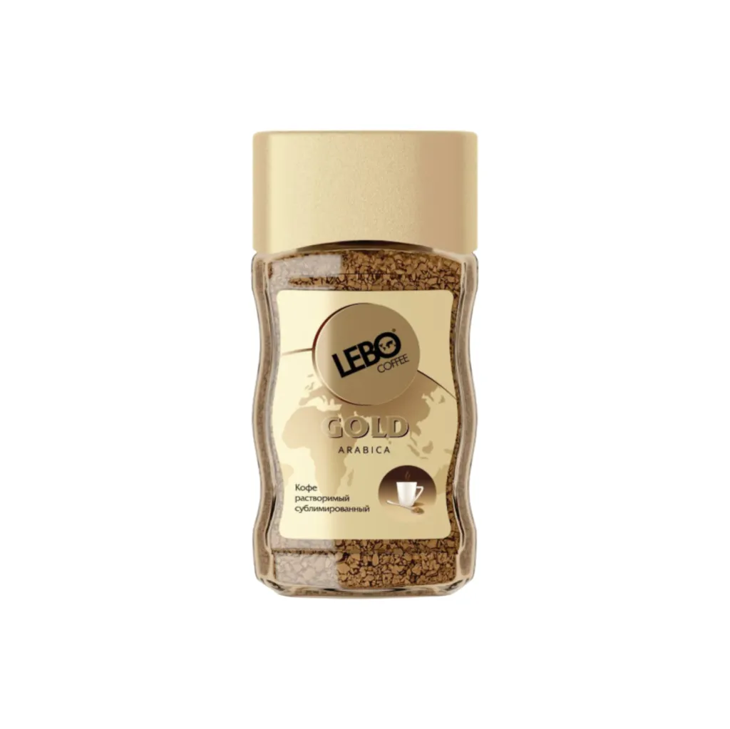 Кофе растворимый сублимированный LEBO Gold, 100 г