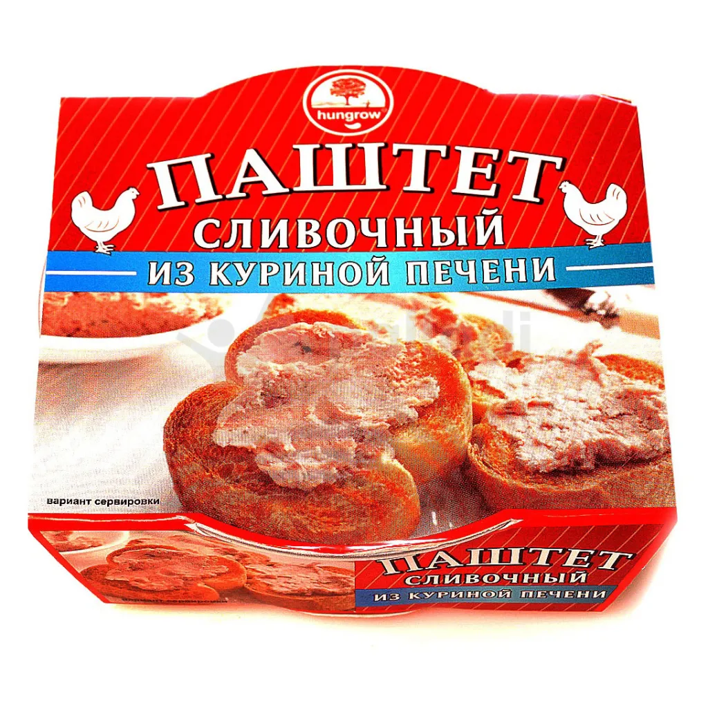 Паштет Hungrow сливочный из куриной печени 90г