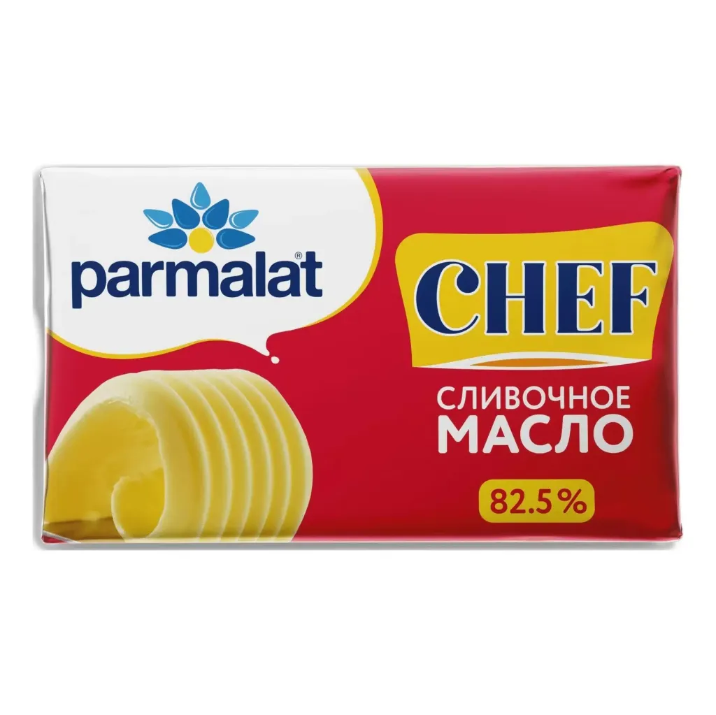Масло сливочное Parmalat Сhef 82.5% 180г