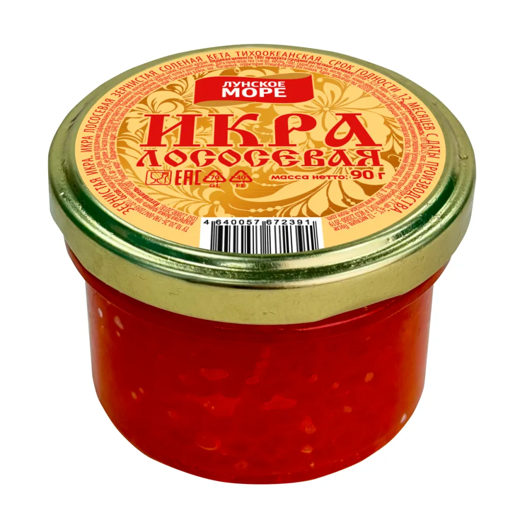 Икра лососевая Лунское море ст/б 90г