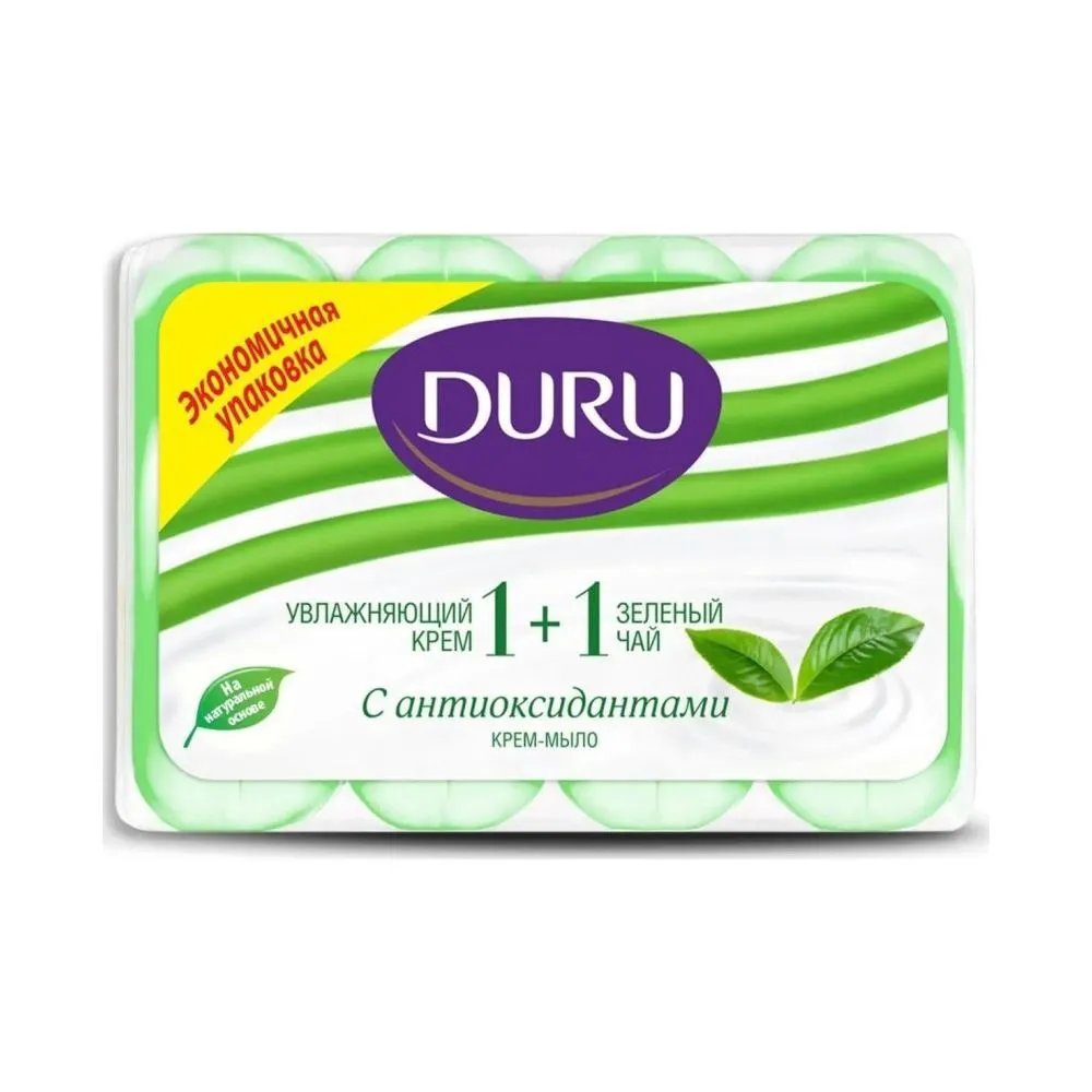 Мыло DURU 1+1 Зеленый чай 4*90 г