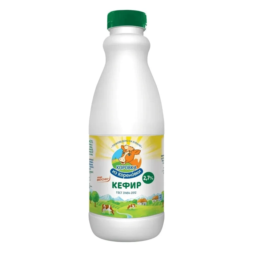 Кефир Коровка из Кореновки 2.7% бутылка 900 г