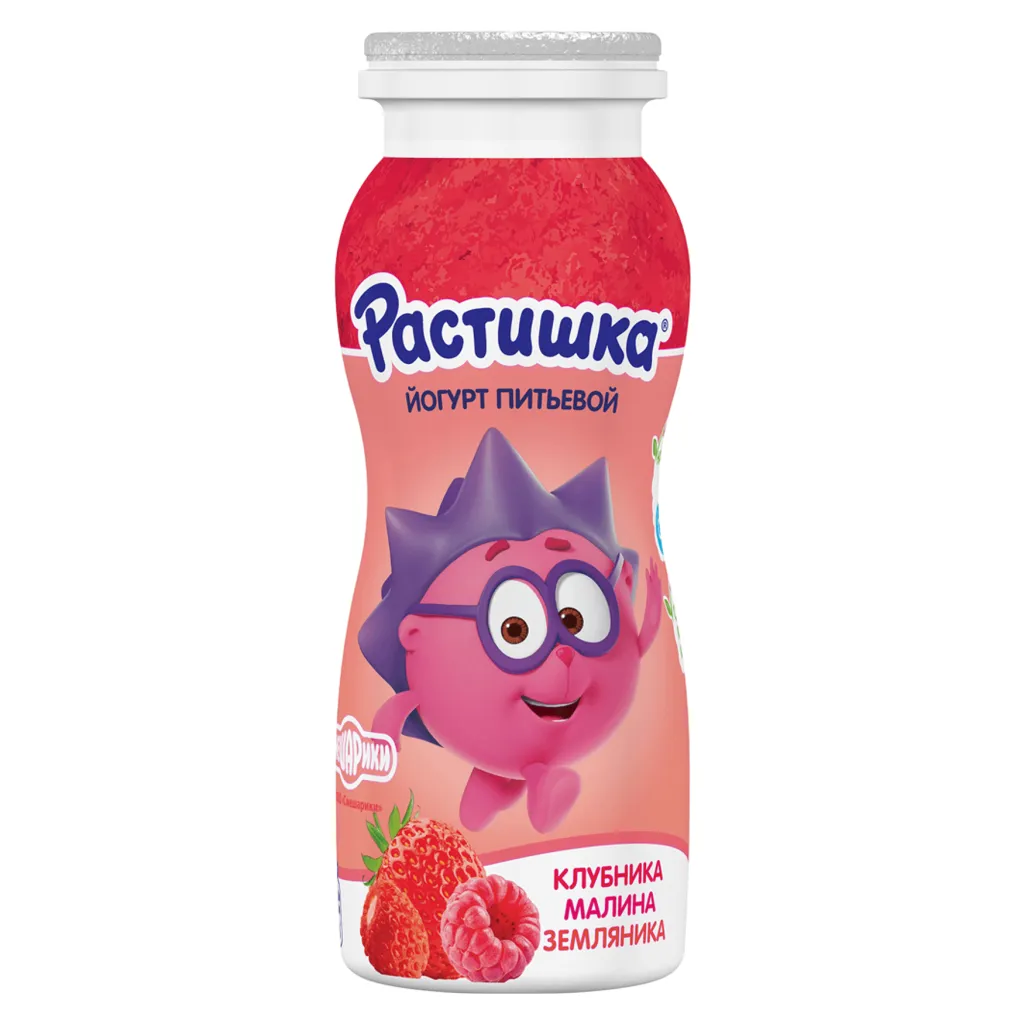 Йогурт Растишка пит Клубинка-малина 90г