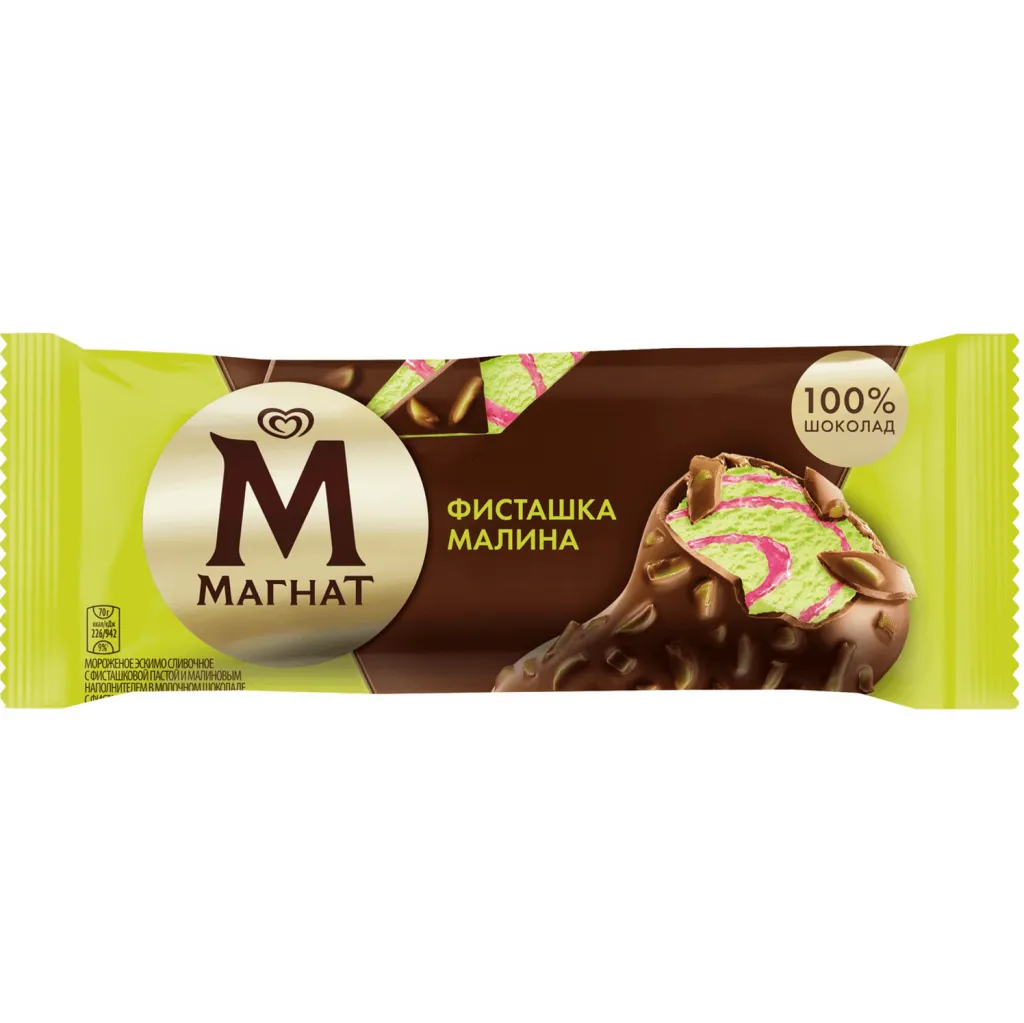 Мороженое Магнат Фисташка и Малина 70г