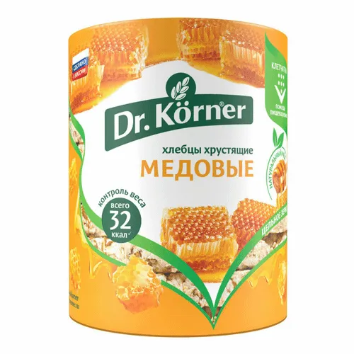 Хлебцы Dr. Korner Злаковый коктейль Медовый 100г