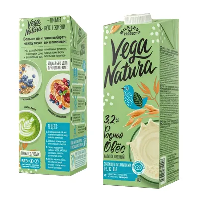 Напиток Vega natura Родной овес 3,2% 1л