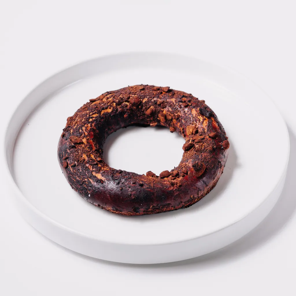 Бейгл творожный с корицей и миндалем