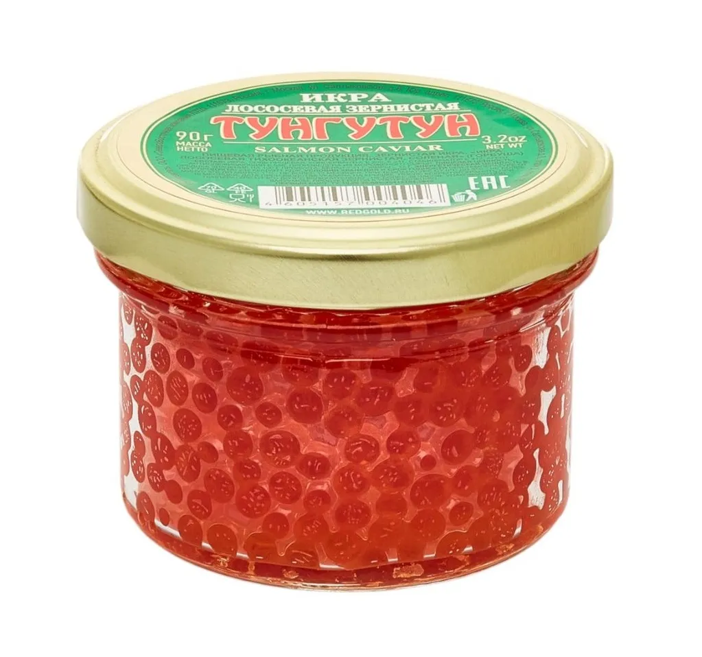 Икра лососевая Тунгутун зернистая горбуша ст/б 90 г