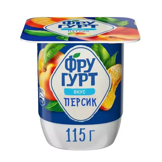 Йогуртный продукт Фругурт 2.5% персик 115г
