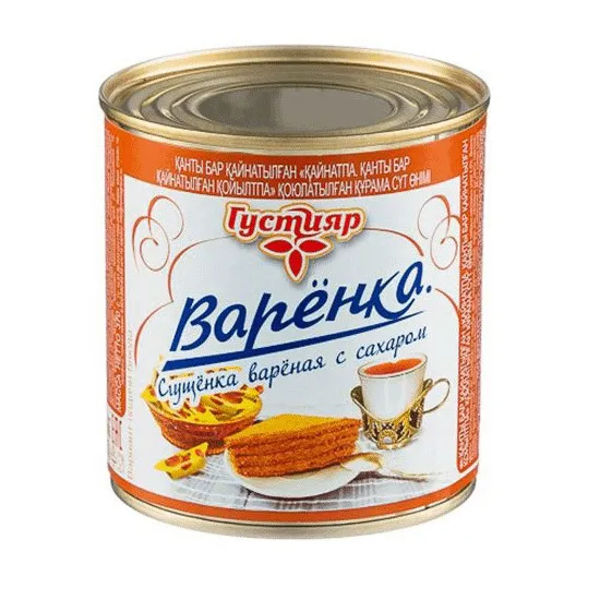 Сгущенное молоко Густияр Варенка 4% ж/б 370г