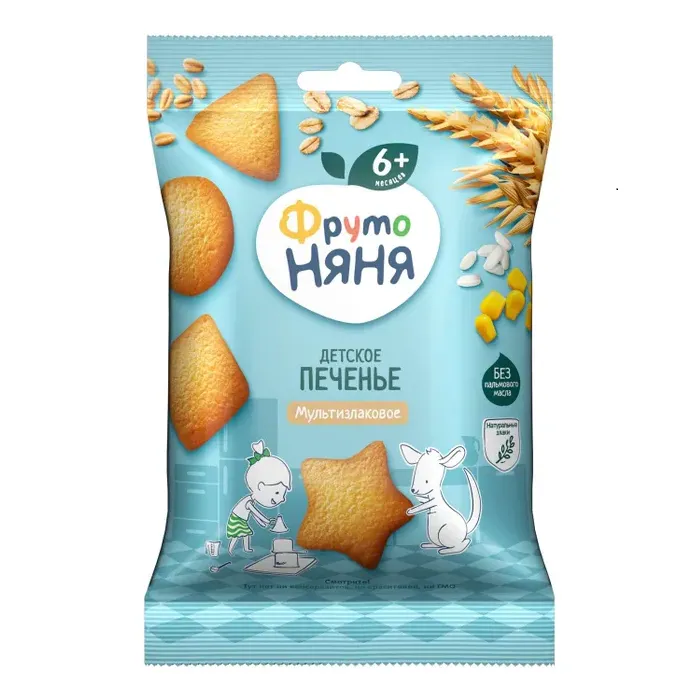 Печенье ФрутоНяня Мультизлаковое 50г