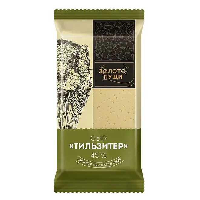 Сыр Золото Пущи Тильзитер 45% 200г