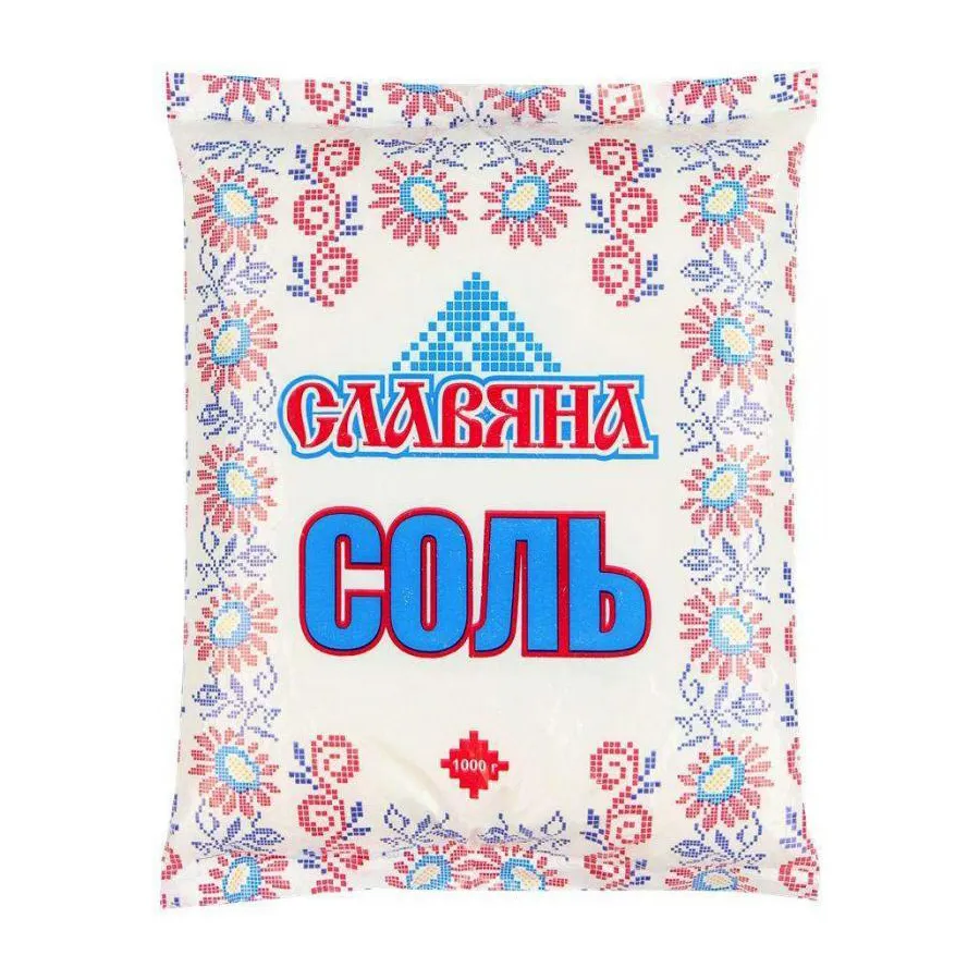 Соль Salina пищевая помол №1 пакет 1000г