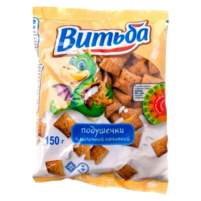 Подушечки Витьба с молочной начинкой 150г