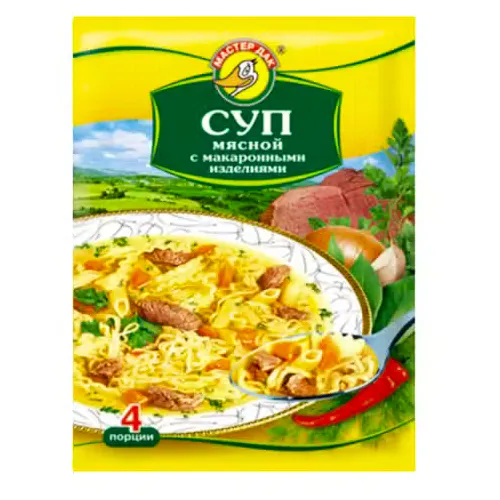 Суп Мастер Дак мясной с макаронными 60г