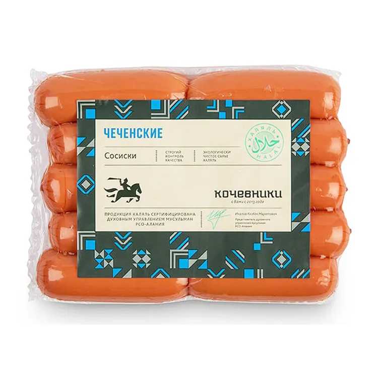 Сосиски Кочевники Чеченские Халяль в/у 345г