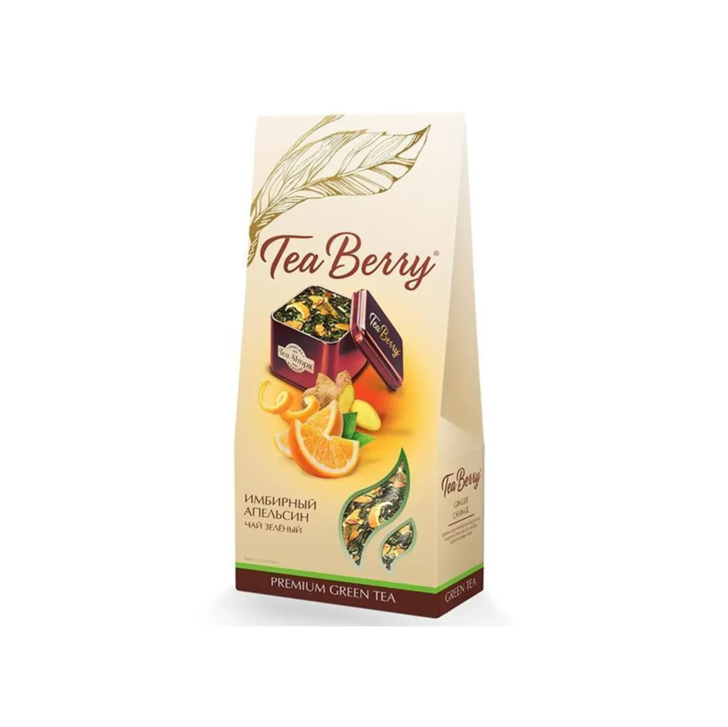 Чай зеленый Tea Berry Имбирный апельсин, 100 г