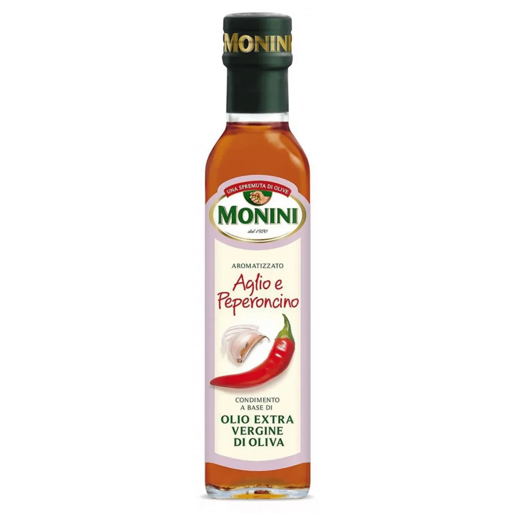 Масло оливковое Monini EV Чеснок и перец ст/б 250мл