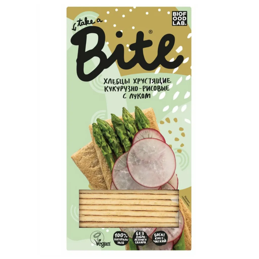 Хлебцы Bite кукурузно-рисовые с луком 150г