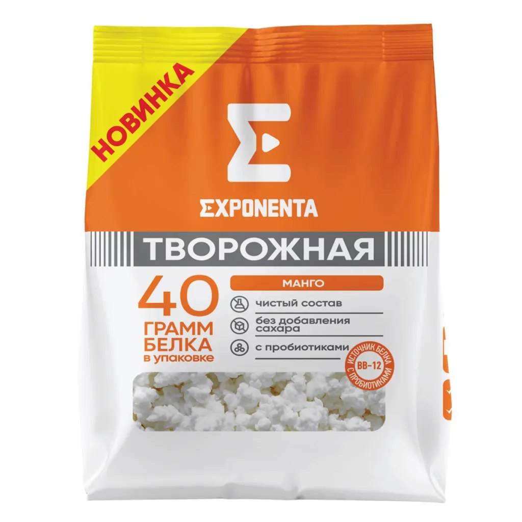 Творожный прод Exponenta Манго 250г