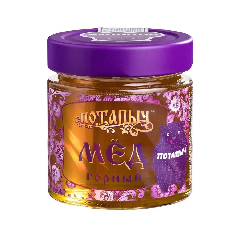 Мед ПотапычЪ Горный ст/б 250 г