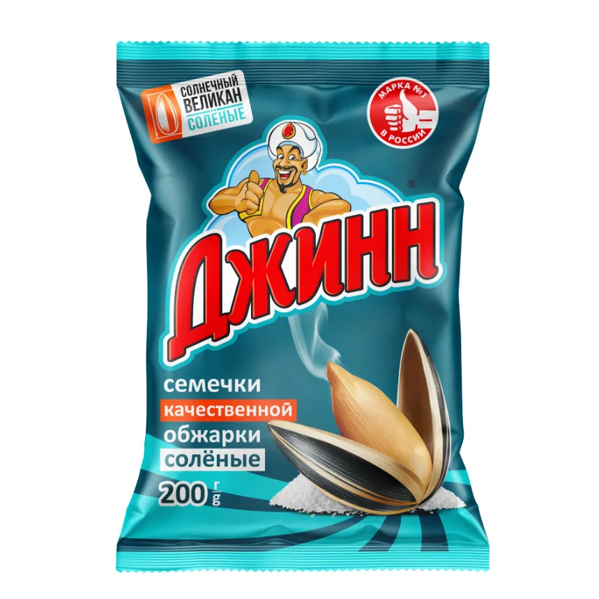 Семечки Джинн Солнечный Великан соленый 200г