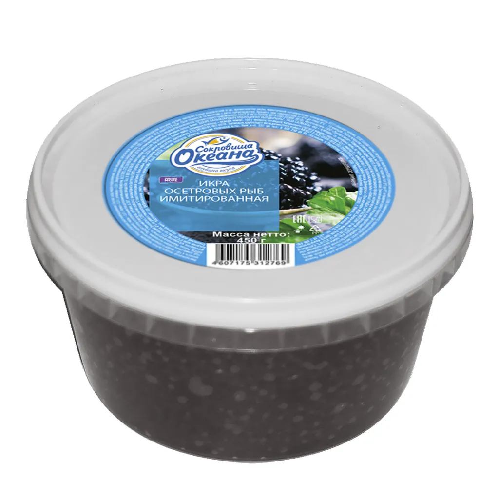 Икра осетровая Лунское Море имитиров Сокровища Океана пэт 450г