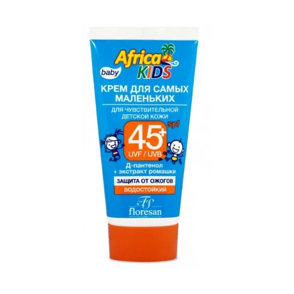 Крем солнцезащитный Floresan Африка кидс SPF 45+ 50мл