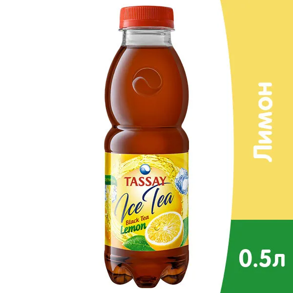 Чай холодный Тассай Черный с лимоном 0,5л