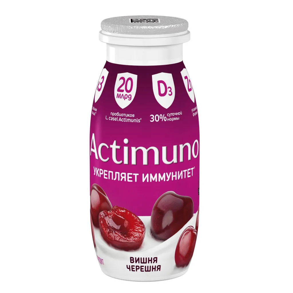 Йогурт Actimuno вишня черешня 95г