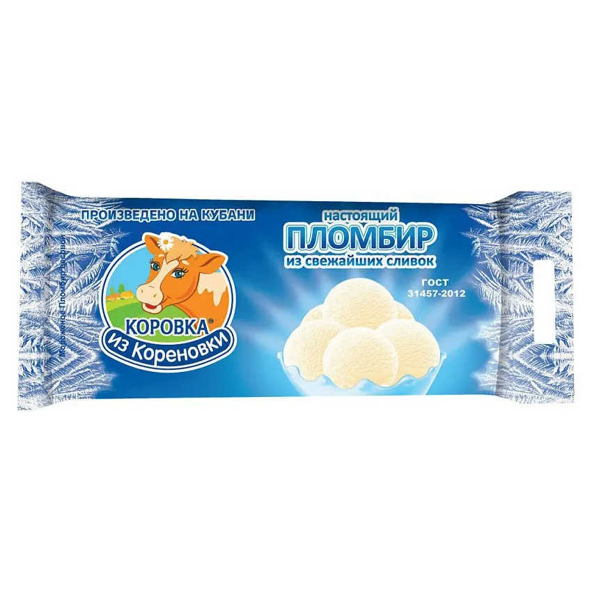 Мороженое Кореновка Пломбир весовой 15% 1000г