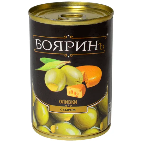 Оливки Бояринъ с сыром ж/б 314мл